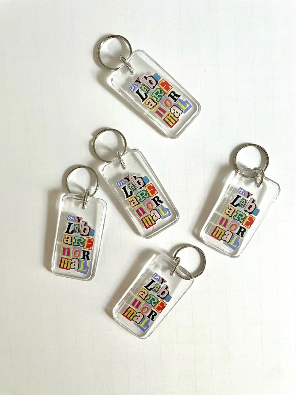Normal Labs Handmade Resin Keychain